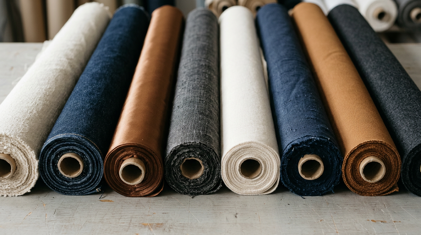 Rollos de tela por metro en distintos géneros y colores